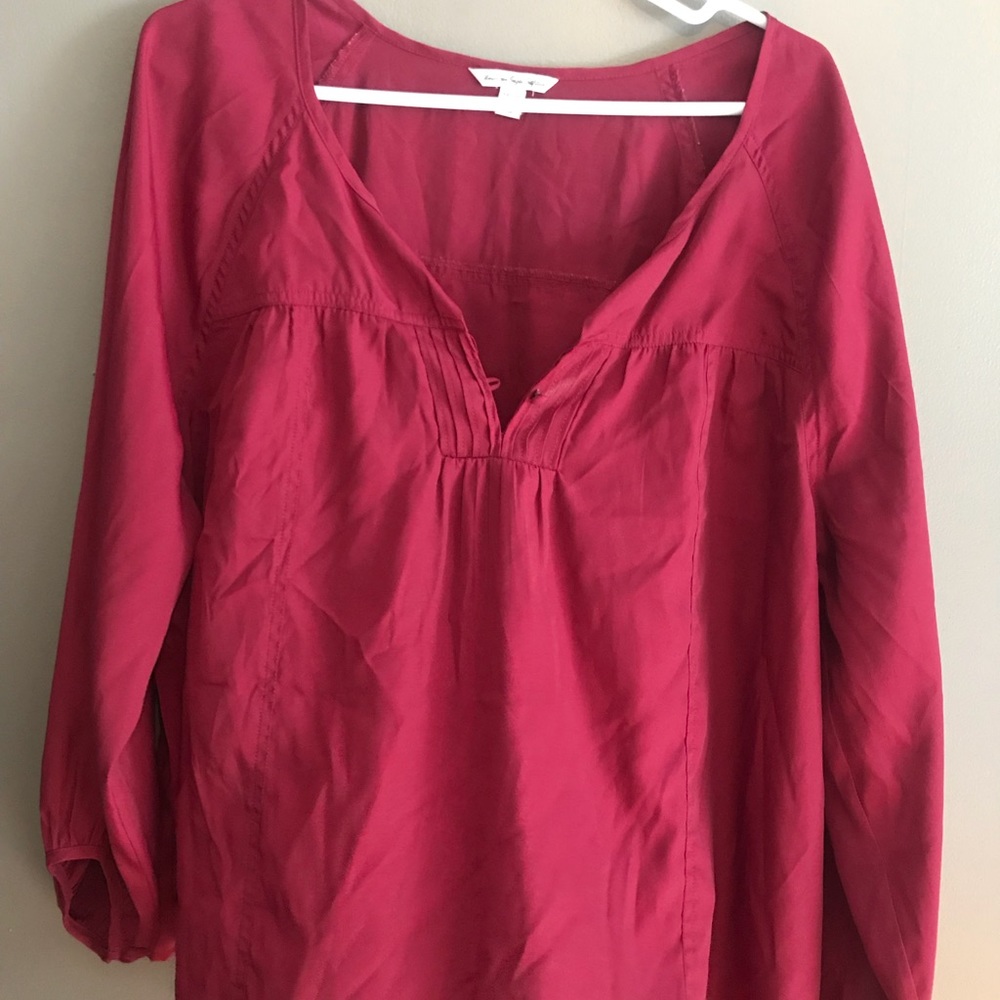 Maroon lose blouse